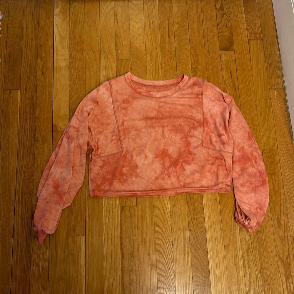 Orange/ pink cropped top — like new
